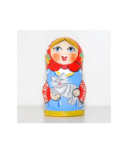 Matryoshka doll with cat