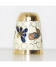 Cloisonne white flowers