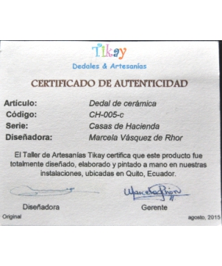 Ranch house - certificate