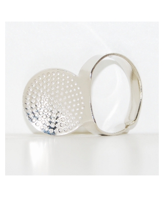 Adjustable ring thimble with plate