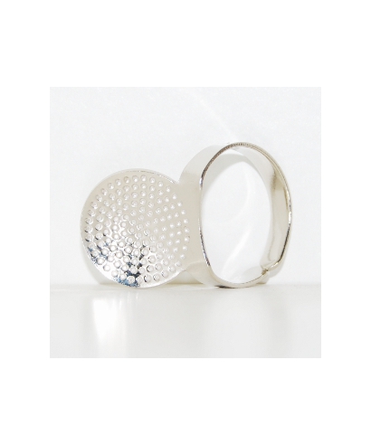 Adjustable ring thimble with plate