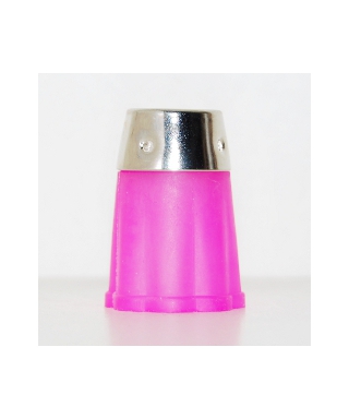 Pink flexible rubber thimble