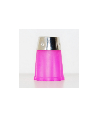 Pink flexible rubber thimble