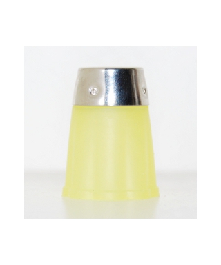 Yellow flexible rubber thimble