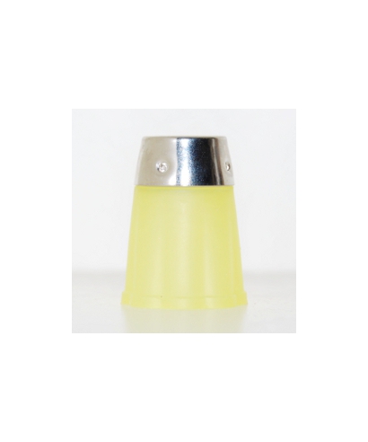 Yellow flexible rubber thimble