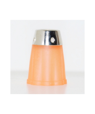 Orange flexible rubber thimble