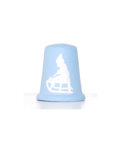 Child on sleigh
