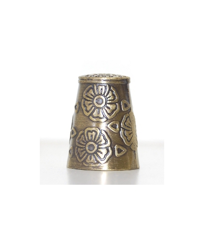 Thimble and box antique brass