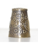 Thimble and box antique brass