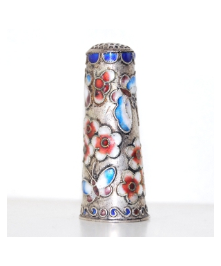 High cloisonne with butterflies