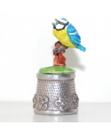 Pewter with blue tit