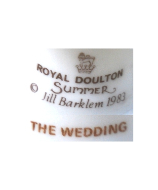 Royal Doulton Summer 1983 THE WEDDING