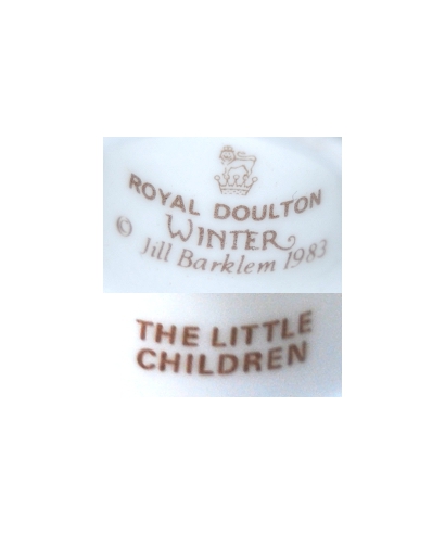 Royal Doulton Winter 1983 THE LITTLE CHILDREN
