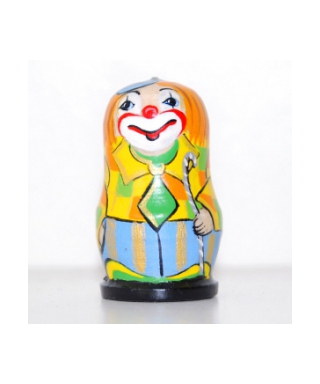 Clown wearing tie