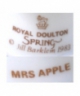 Royal Doulton Spring 1983 MRS APPLE