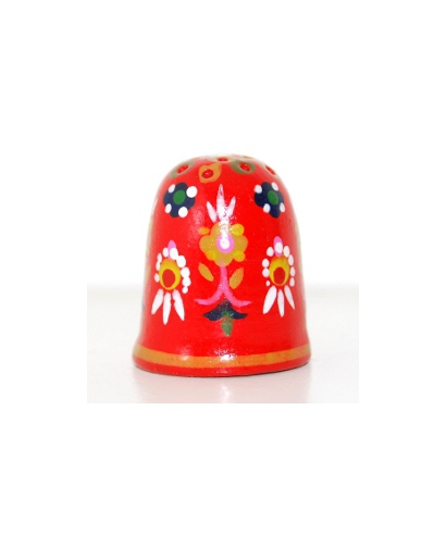 Red with pattern