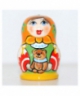 Matryoshka doll with teddy bear