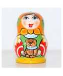 Matryoshka doll with teddy bear