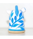 Kettle with blue flowers