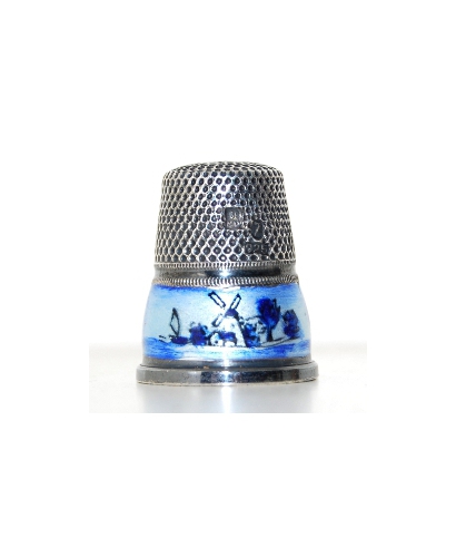 Silver Gabler enameled band