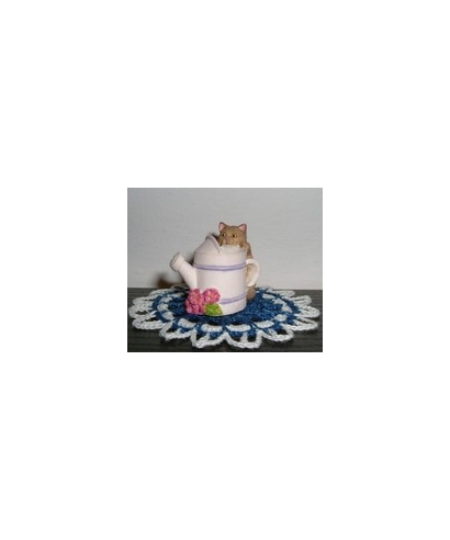 Cat with a watering pot