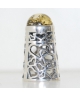 Silver open-work with heart
