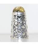 Silver open-work with heart