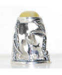 Silver open-work with animals