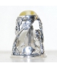 Silver open-work with animals