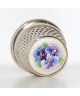 Embroidered violets