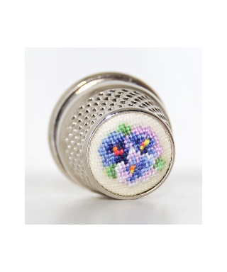 Embroidered violets