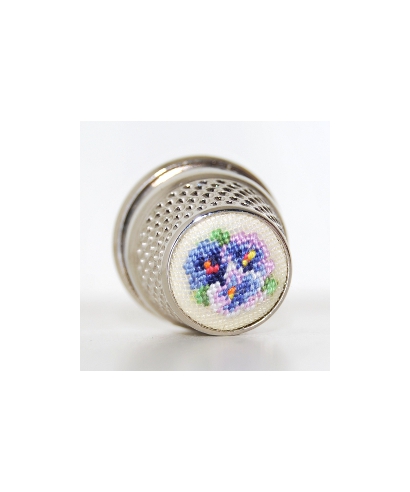 Embroidered violets