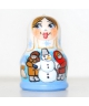 With snowman