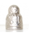 Metal matryoshka white
