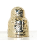 Metal matryoshka golden