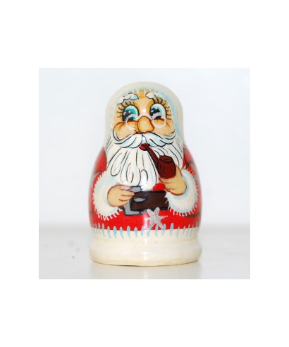 Santa Claus smoking a pipe