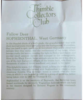 Fallow deer - certificate (TCC)