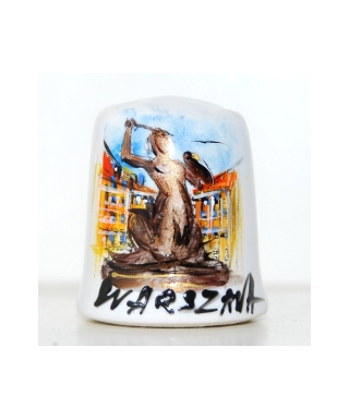 Mermaid of Warsaw hand-painted