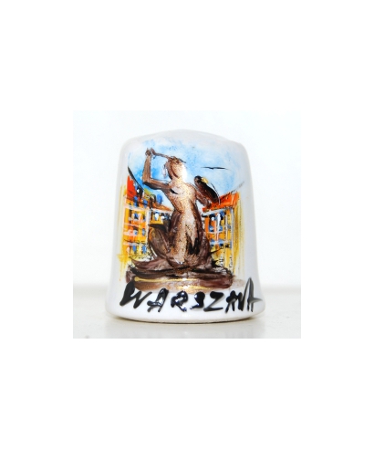 Mermaid of Warsaw hand-painted