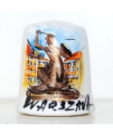 Warszawa - Mermaid of Warsaw hand-painted
