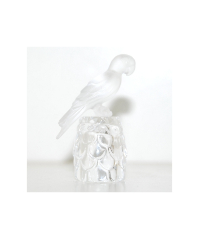 Parrot on pinecone-shaped thimble
