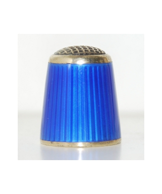 Silver enameled blue