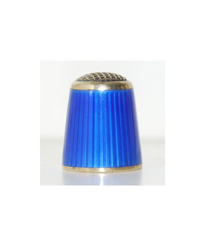 Silver enameled blue