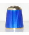 Silver enameled blue