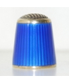 Silver enameled blue