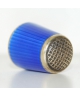 Silver enameled blue