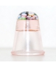 Pink glass millefiori thimble