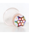 Pink glass millefiori thimble