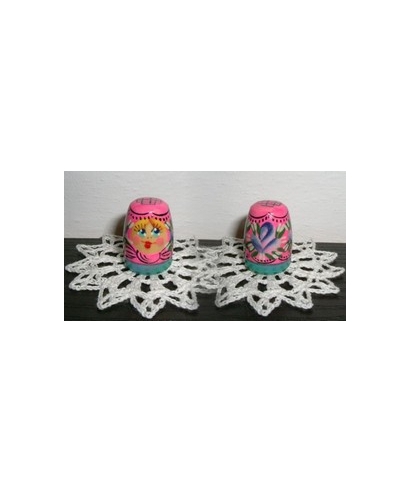 Black squared pink doll