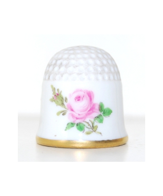 Pink rose with gold rim